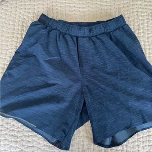 Lululemon Athletica Heather Blue 5” Pace Breaker Lined Shorts M